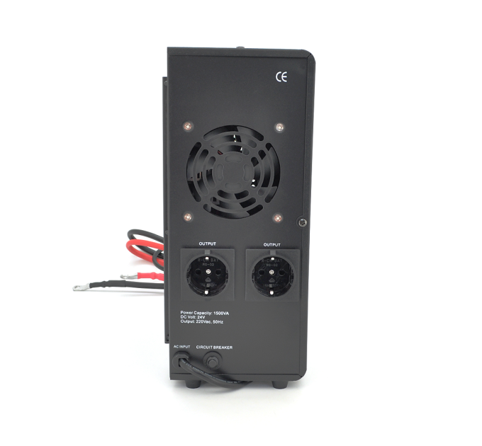 ДБЖ з правильною синусоїдою Europower EPWM-MPS-1500 / 24 (1050 Вт) 5 / 10 / 15 / 20А, під зовнішню АКБ 24В (AGM / GEL / LFP), кріплення на стіну, Q1 (420*350*230)
