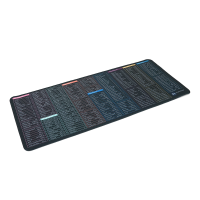 Килимок 300*700 тканинний Shortcut keys-2 з боковою прошивкою, товщина 2 мм, Black, Пакет