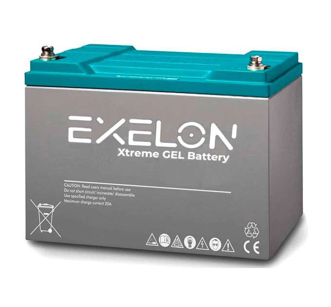 Акумуляторна батарея EXELON 100-12 GEL 12V 100 Ah (330 x 173 x 218), 30.4 kg Grey Q1 / 48