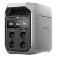 Портативна зарядна станція EcoFlow DELTA 3 Plus (ємність 1024 Вт·ч), 4000 циклів, потужність 1800 Вт (пікова 3600 Вт), 398*200*284 мм, вага 13кг