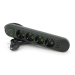 Мережевий фільтр F04U, 4 розетки EU + 3 USB, 1.5 м, перетин 3х0, 75мм, 2500W, Black, Box