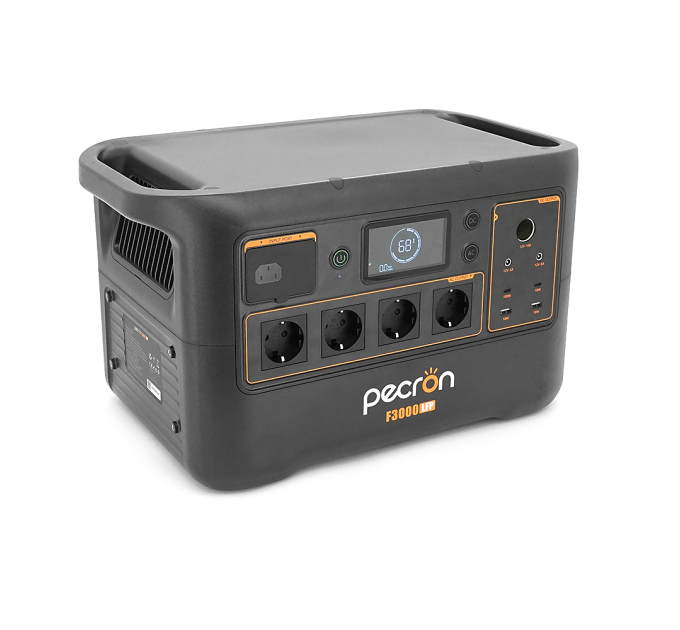 Power station Pecron F3000LFP APP Control, 3072 / 3600Wh LiFePO4, MPPT 400W max, DC12V-5A, XT60-12V-30A, 4хAC 220, 2xUSB-18W, 2хUSB-C(100W), Fast charge 120min, 489х295х282mm, 28.7kg
