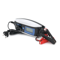 Автоматичне ЗУ для акумулятора Foxsur FBC061200840 6 / 12V,100-240V,4A, LCD, клемми (AGM / GEL / Lead)