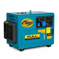Дизельний генератор FULL FDK10000SC, 1-фазний 230V, 50Hz, 9.4kVA / 7.5kW, бак 30 л, витрата 2 л / год, ручний / стартер (без АКБ), 900х520х700 мм, 170 кг