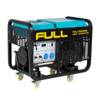 Генератор дизельний FULL FDL13500SE3, 3-фазний 230 / 400V, 50Hz, 13.75kVA / 11kW, бак 25 л, витрата 3,5 л / год, пуск:стартер (без АКБ), 910x578x668 мм, 190 кг Генератор дизельний FULL FDL13500SE3, 3-фазний 230 / 400V, 50Hz, 13.75kVA / 11kW, бак 25 л, витрата 3,5 л / год, пуск:стартер (без АКБ), 910x578x668 мм, 190 кг