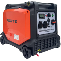 Генератор інверторний БЕНЗИНОВИЙ FORTE FG5500IE (4 kW), однофазний, 220V, 50Hz, об'єм бака 11л, електростартер (без АКБ) Генератор інверторний БЕНЗИНОВИЙ FORTE FG5500IE (4 kW), однофазний, 220V, 50Hz, об'єм бака 11л, електростартер (без АКБ)