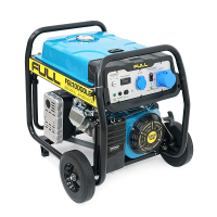 Генератор бензиновий FULL FGL 10000LE, 1-фазний 230V, 50Hz, 10kVA / 8kW, бак 28 л, витрата 3 л / год, пуск: ручний / стартер (без АКБ), 720х530х610 мм, 96 кг