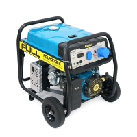 Генератор бензиновий FULL FGL 8000LE, 1-фазний 230V, 50Hz, 8.1kVA / 6.5kW, бак 28 л, витрата 2.6 л / год, пуск: ручний / стартер (без АКБ), 720х530х610 мм, 78 кг