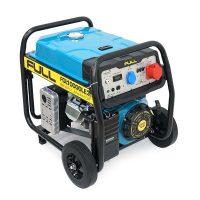 Генератор бензиновий FULL FGL10000LE3, 3-фазний 380 / 220V, 50Hz, 10kVA / 8kW, бак 28 л, витрата 3 л / год, пуск: ручний / стартер (без АКБ), 720x530x610 мм, 87 кг