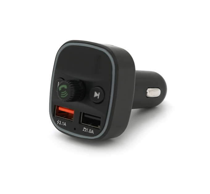 FM-модулятор Q1, 1.5A, FM, USB, TF, 49.5х41х36