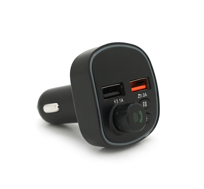 FM-модулятор Q2 з еквалайзером, 1.5A, FM, USB, TF, 49.5х41х36
