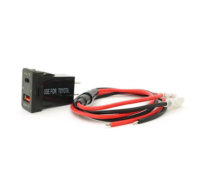 АЗУ FPUV-B, PD+QC3.0, Type-C: 30W, 5V-3A / 9V-3A / 12V-2.5A, USB: 18W, 5V-3.4A / 9V-2A / 12V-1.5A, 33x23mm, LED Blue, Black