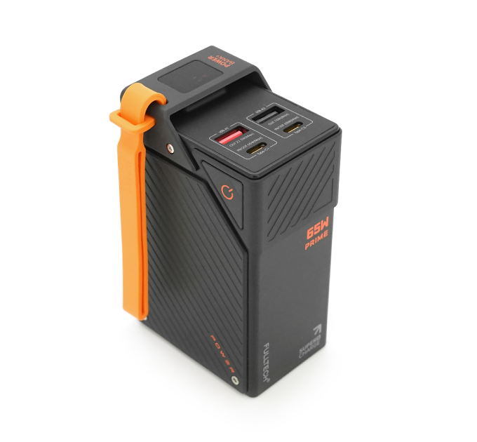 PowerBank FULLTECH PRIME 30000mAh, PD65W+22.5W, Input: (Type-C), Output: (USB, Type-C), індикація заряду, 0.600kg, Black, Box