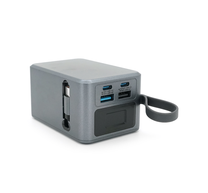 PowerBank FULLTECH FP33 20000mAh, 70W, Input: (Type-C), Output: (USB, 2*Type-C), індикація заряду, 0,430kg, Gray, Box