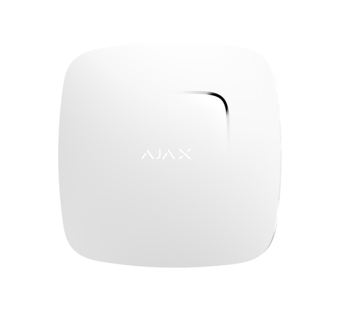 Бездротовий датчик детектування диму Ajax FireProtect white