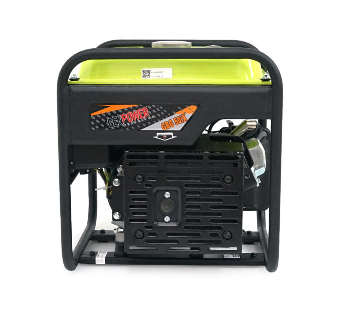 Генератор інверторний БЕНЗИНОВИЙ GENPOWER GBG 50IX 3.6kW (5kVA), однофазний, 230V, 50Hz, DC12V. об'єм 15.0л. АКБ у комплект не входить, 465*445*505mm. 30кг.