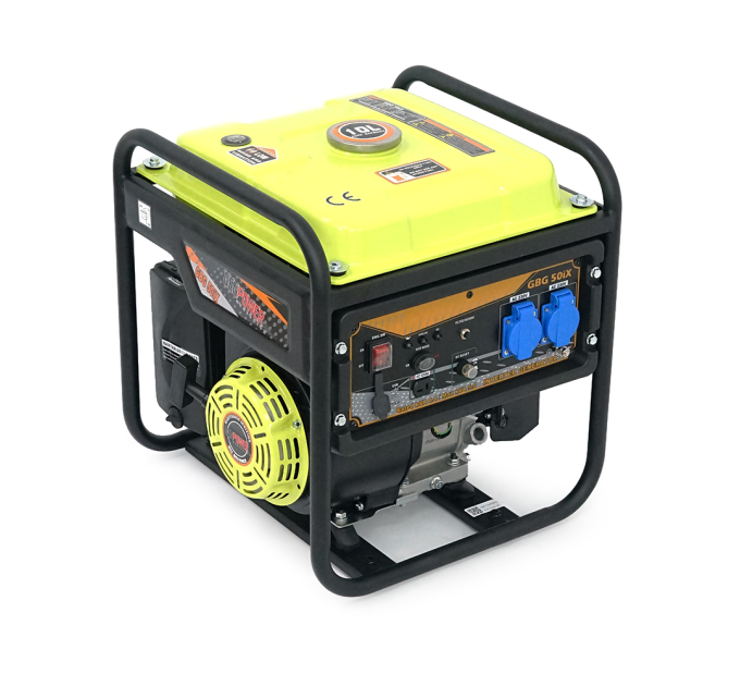Генератор інверторний БЕНЗИНОВИЙ GENPOWER GBG 50IX 3.6kW (5kVA), однофазний, 230V, 50Hz, DC12V. об'єм 15.0л. АКБ у комплект не входить, 465*445*505mm. 30кг.