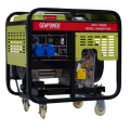 Генератор дизельний GENPOWER GDG 12000E, 1-фазний 230V, 50Hz, 12kVA / 9.6kW, бак 30 л, витрата 0,28 л / кВтЧ, пуск: стартер (без АКБ) / AVR (без АКБ), 770х820х530 мм, 141 кг
