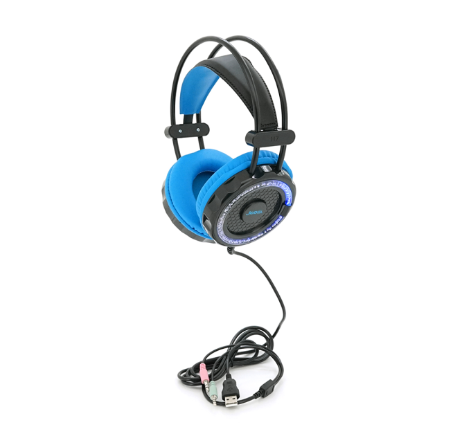 Навушники провідні Jedel GH-217, з мікрофоном, Black / Blue, Box
