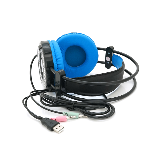 Навушники провідні Jedel GH-217, з мікрофоном, Black / Blue, Box