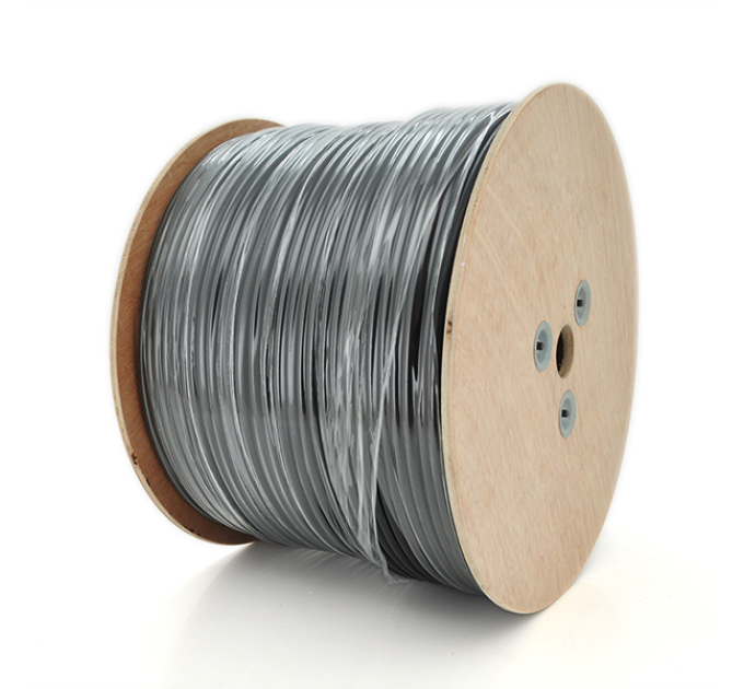 Кабель волоконно-оптичний PiPo FTTH 1-волоконний GJYXCFH-1B6a+M, плоский з допустимим розтягуючим зусиллям 1,0 кН, бухта 1км
