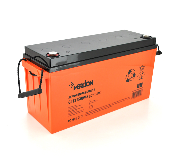 Акумуляторна батарея MERLION GL121500M8 12 V 150 Ah (483 х 170 х 240) Q1 / 24