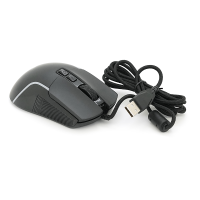 Миша провідна JEDEL GM109, 7 кнопок, 800 / 1600 / 2400 / 4800 / 6000 / 12400DPI, кабель 1,35 м. RGB підсвічування. Black. Box