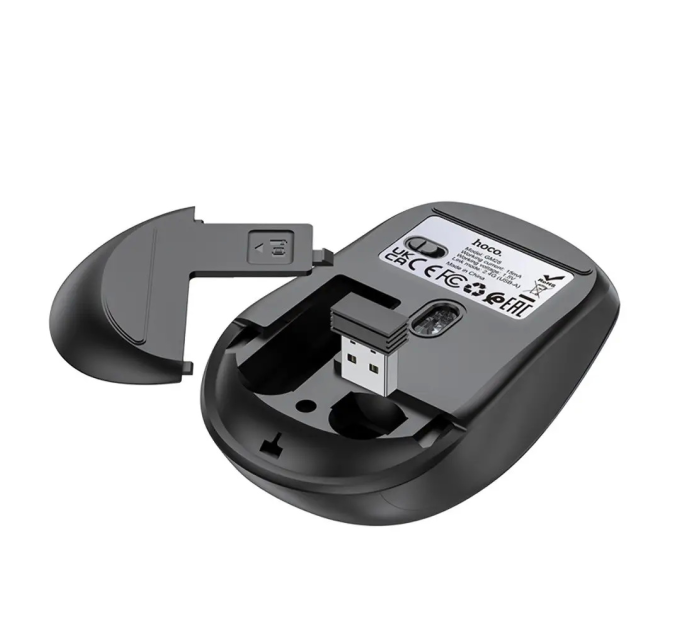 Миша бездротова HOCO GM28, 1600DPI, 2.4GHZ, Black, Blister