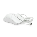 Миша провідна JEDEL GM700, 7 кнопок, 1200 / 1800 / 2400 / 3600DPI, кабель 1,5 м. RGB підсвічування. 120х74х40мм. White. Box