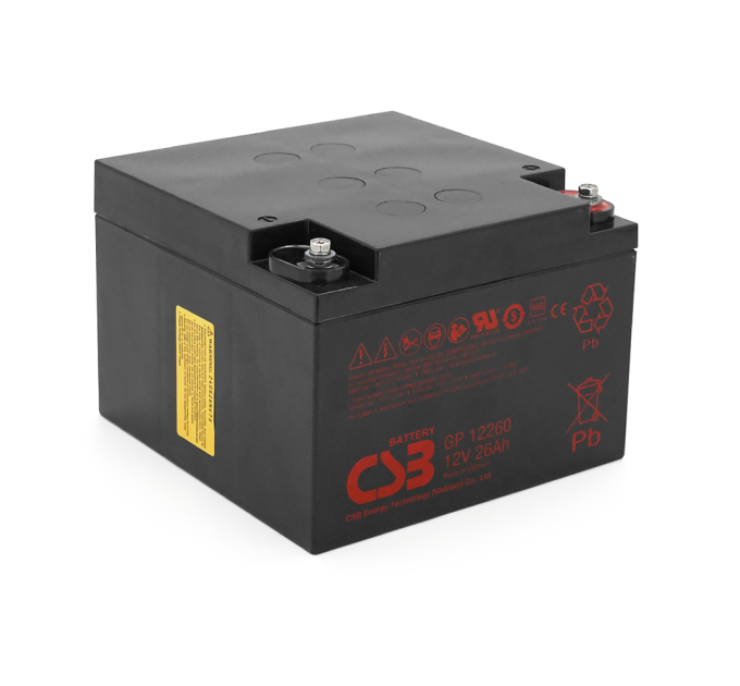 Акумуляторна батарея CSB GP12260, 12V 26Ah (166х175х125 мм), Q2 / 72 (В'ЄТНАМ)