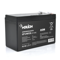Акумуляторна батарея MERLION AGM GP1290F2B 12 V 9 Ah (150 x 65 x 95 (100)) Black Q10 / 480