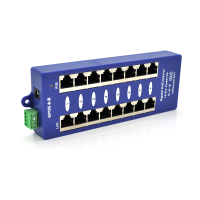 8-портовий POE-інжектор живлення, з 8xRJ45 портами Ethernet 10 / 100 / 1000Мбіт / с, IEEE802.3af / at, 12-57V, PIN45 + / 78-