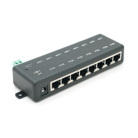 8-портовий POE-інжектор живлення, з 8xRJ45 портами Ethernet 10 / 100Мбіт / с, IEEE802.3af / at, 12-57V, PIN45 + / 78-