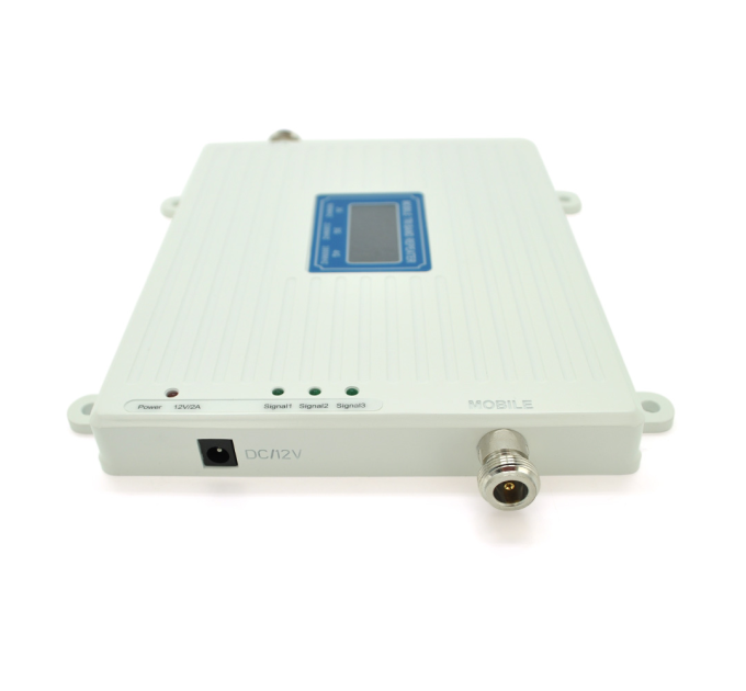 Комплект підсилювач GSM304-3G-4G 900 / 1800 / 2100МГц. Підсилювач тридіапазонний, антена прийому 10м кабелю, антена ретрансляції 3 метри. White