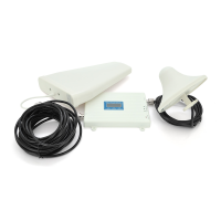 Комплект підсилювач GSM304-3G-4G 900 / 1800 / 2100МГц. Підсилювач тридіапазонний, антена прийому 10м кабелю, антена ретрансляції 3 метри. White