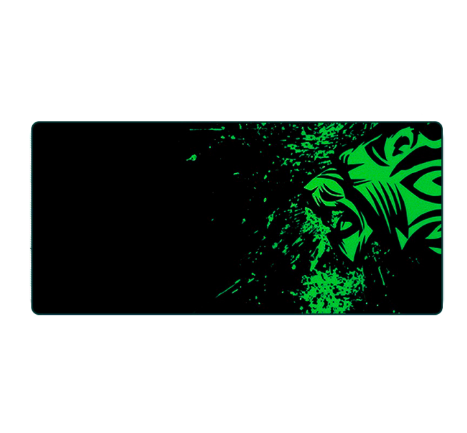Килимок 300*700 тканинний Green tiger з боковою прошивкою, товщина 2 мм, Black, Пакет
