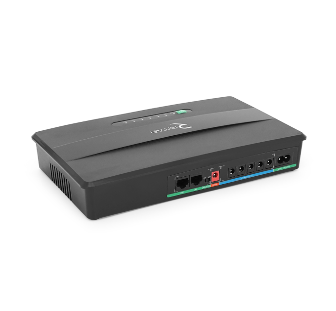 ДБЖ Green Wave-Ritar EcoPlus8100L-100W для роутерів / комутаторів / PON / POE, 5V / USB-2A, 12V / 8A, 19V / 5A, (16000mAh), Black, BOX, Q10