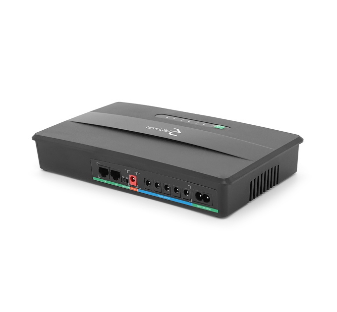 ДБЖ Green Wave-Ritar EcoPlus8100L-100W для роутерів / комутаторів / PON / POE, 5V / USB-2A, 12V / 8A, 19V / 5A, (16000mAh), Black, BOX, Q10