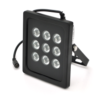 ІЧ-прожектор GY-IR90009. 12V, 9W, 9LED, IP66, 850Нм, кут огляду 90 °, дальність до 100м.