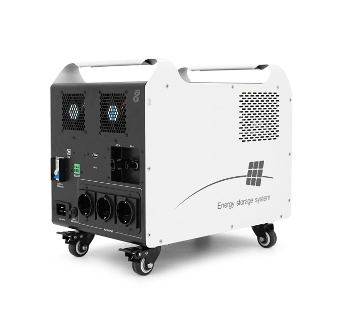 Must HBP1800-2024OS 2560W LiFePO4 LCD, 24VDC, PV / 60A MPPT, 230V ±5%, 6000 cycle 80% DOD, 25°C, 4xUSB, 2x12V1A, Type-C, 3xAC 220V, 275*324*403, 24KG