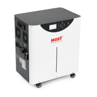 Must HBP1800-3024 3000W LiFePO4 LCD, 24VDC, PV 60A MPPT, 230V ±5%, 6000 cycle 80% DOD, 25°C, 379x254x498 мм