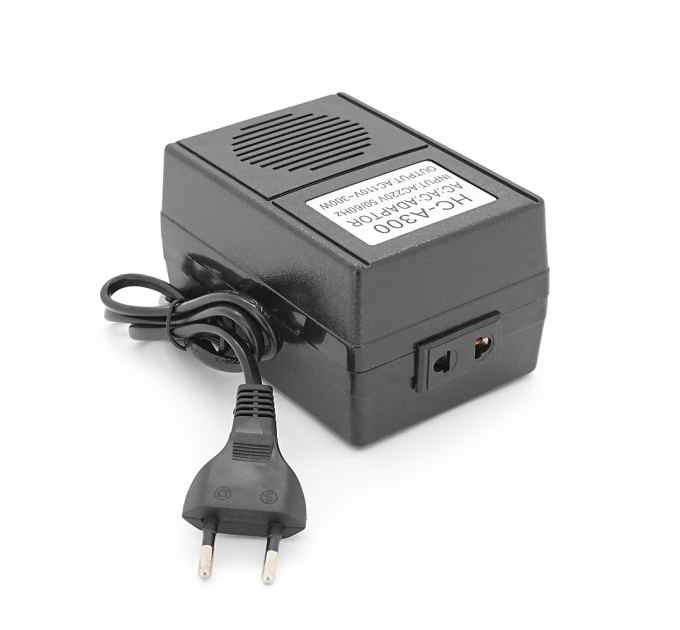 Перетворювач напруги трансформаторний 300W Input 220 V / Output 110V, + універсальна розетка
