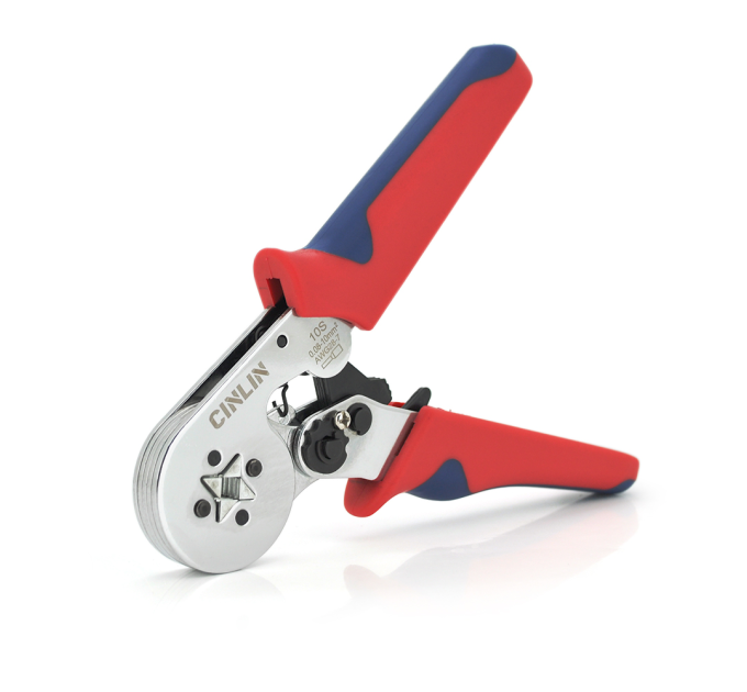 Крімпер CINLINELE HCS8 10SA для обтиску кабельного накінечника, red + набір кабельних наконечників (VE0508, VE7508, VE1008, VE1508, VE2508, VE4009,VE6102)