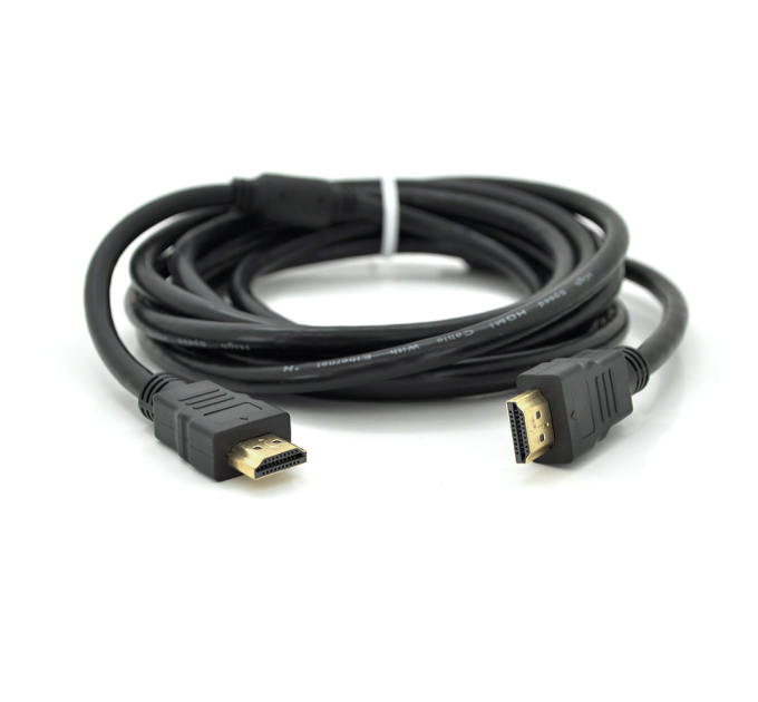 Кабель Ritar PL-HD94 HDMI-HDMI Ultra HD 1080P, 10.0m, v1,4, OD-8.0mm, з фільтром, круглий Black, конектор Gold, Пакет, Q70