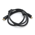 Кабель Ritar PL-HD348 HDMI-HDMI Ultra HD 4K,1080P, 2.0m, v1,4, OD-7.3mm, з фільтром, круглий Black, конектор Gold, Пакет, Q120