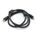 Кабель Ritar PL-HD348 HDMI-HDMI Ultra HD 4K,1080P, 2.0m, v1,4, OD-7.3mm, з фільтром, круглий Black, конектор Gold, Пакет, Q120