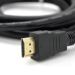 Кабель Ritar PL-HD94 HDMI-HDMI Ultra HD 1080P, 3.0m, v1,4, OD-7.3mm, з фільтром, круглий Black, конектор Gold, Пакет, Q100