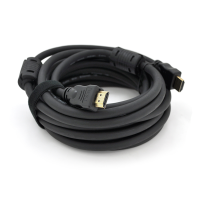 Кабель Ritar Premium PL-HD348 HDMI-HDMI Ultra HD 4K,1080P, 5.0m, v1,4, OD-7.3mm, з фільтром, круглий Black, коннектор Gold, Box, Q70