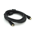 Кабель Ritar Premium PL-HD347 HDMI-HDMI 19+1, Ultra HD 4Kx2K, 2160P, 1.5m, v2,0, OD-6.0mm, з фільтром, круглий Black, коннектор Gold, Box, Q150