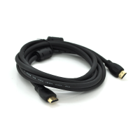 Кабель Ritar Premium PL-HD347 HDMI-HDMI 19+1, Ultra HD 4Kx2K, 2160P, 1.5m, v2,0, OD-6.0mm, з фільтром, круглий Black, коннектор Gold, Box, Q150